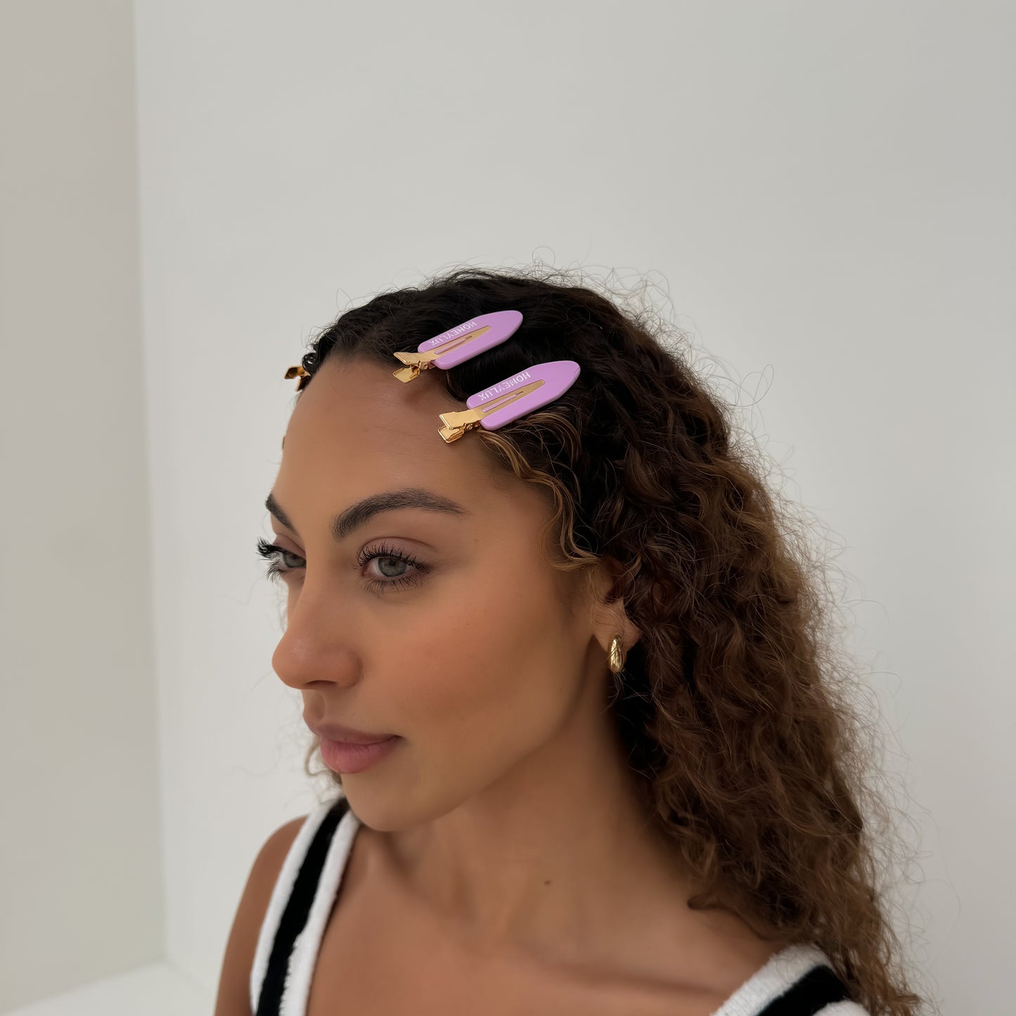 Ecofriendly No-Crease Hair Clips - Lavander