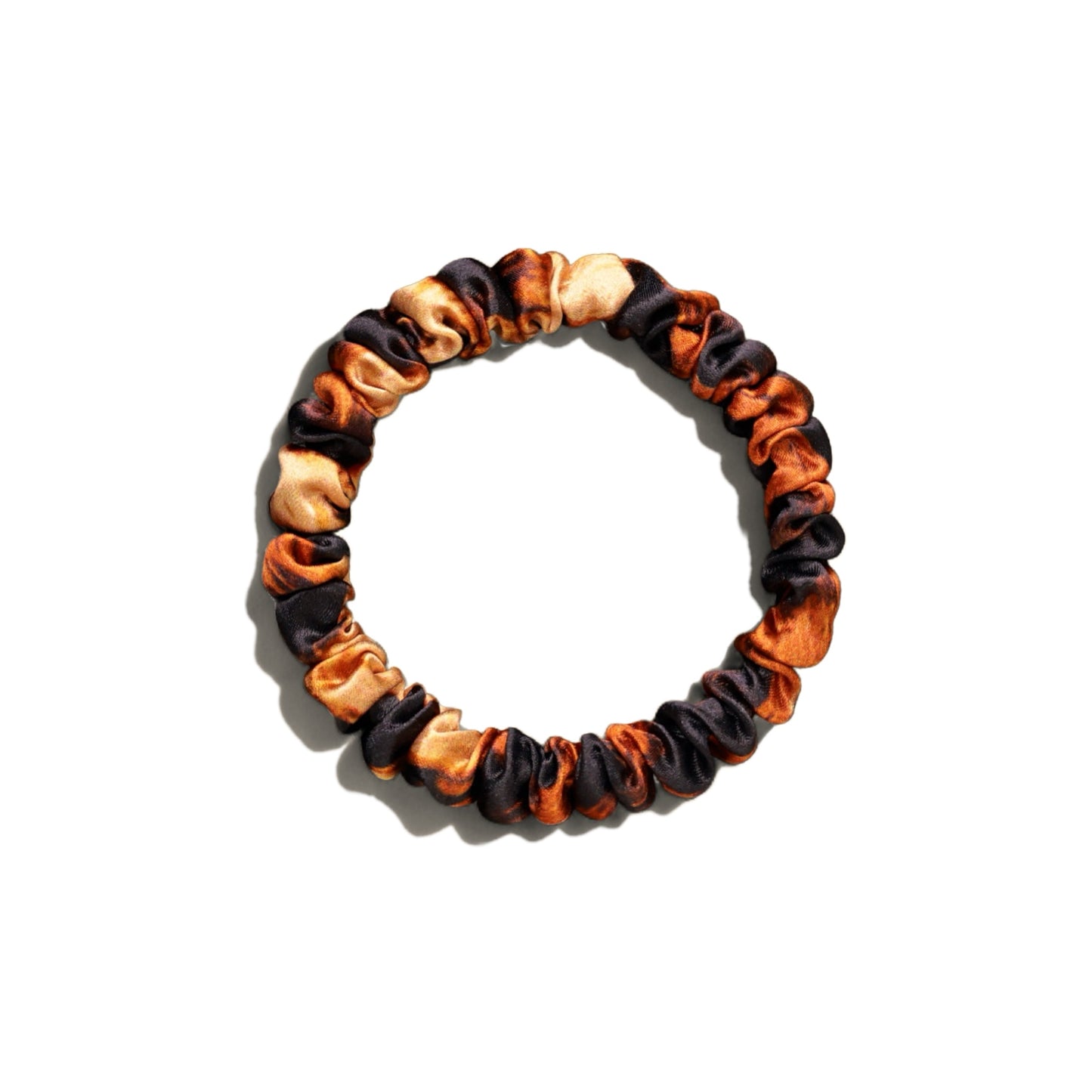 Skinny Silk Scrunchies - Leopard