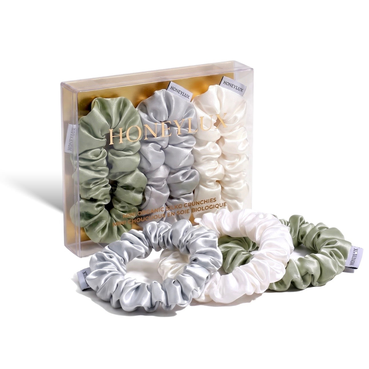 Mini Silk Scrunchie Set - Mist
