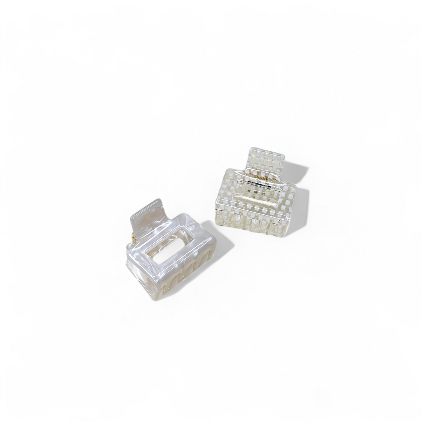Ecofriendly Acetate Mini Square Claws - Linen Set