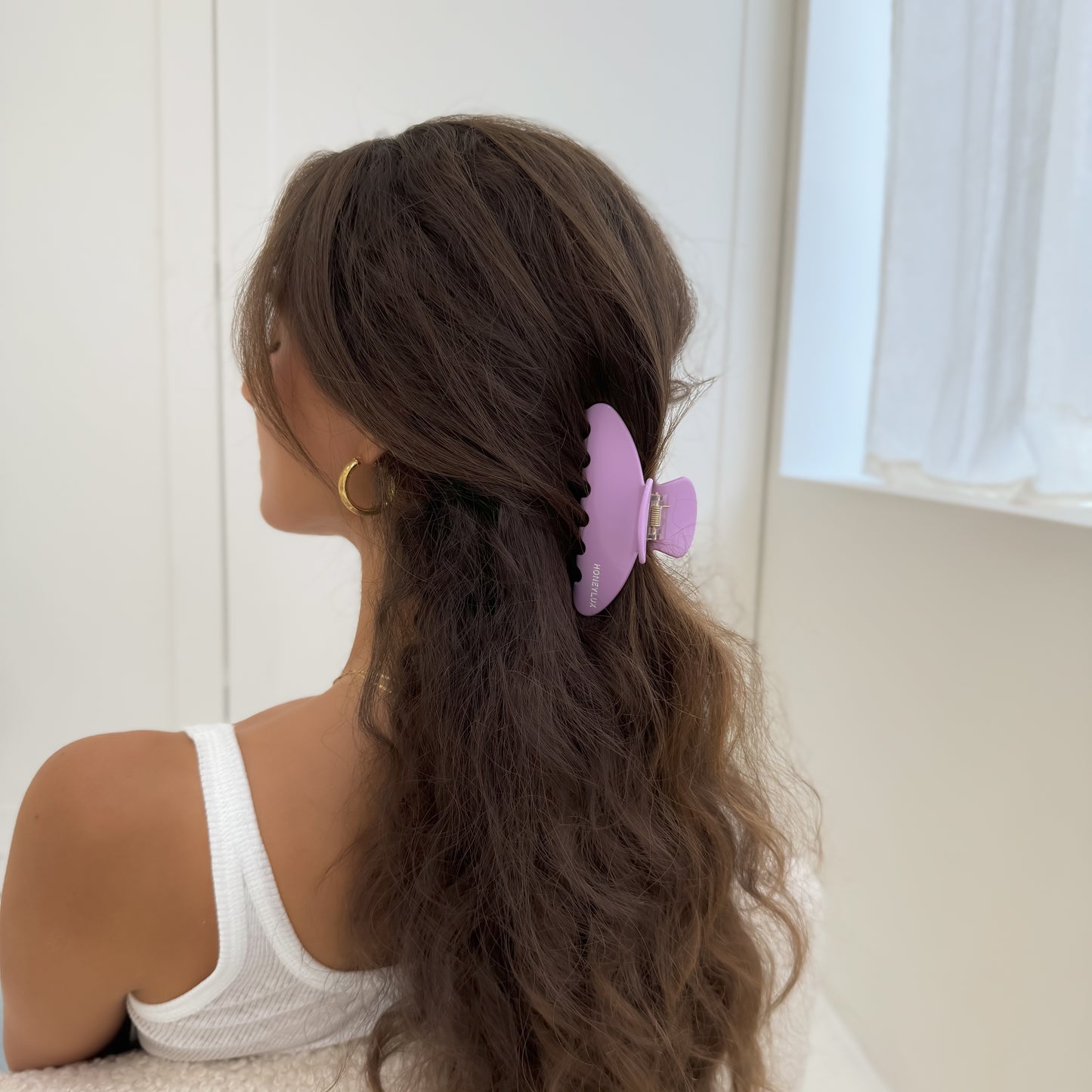 Ecofriendly Acetate Round Claw - Lavander