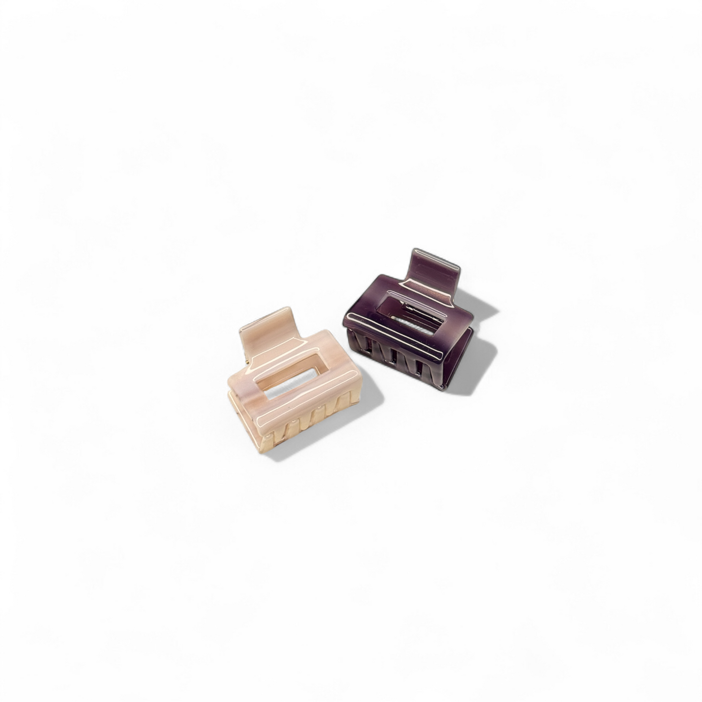 Ecofriendly Acetate Mini Square Claws - Mulberry Set
