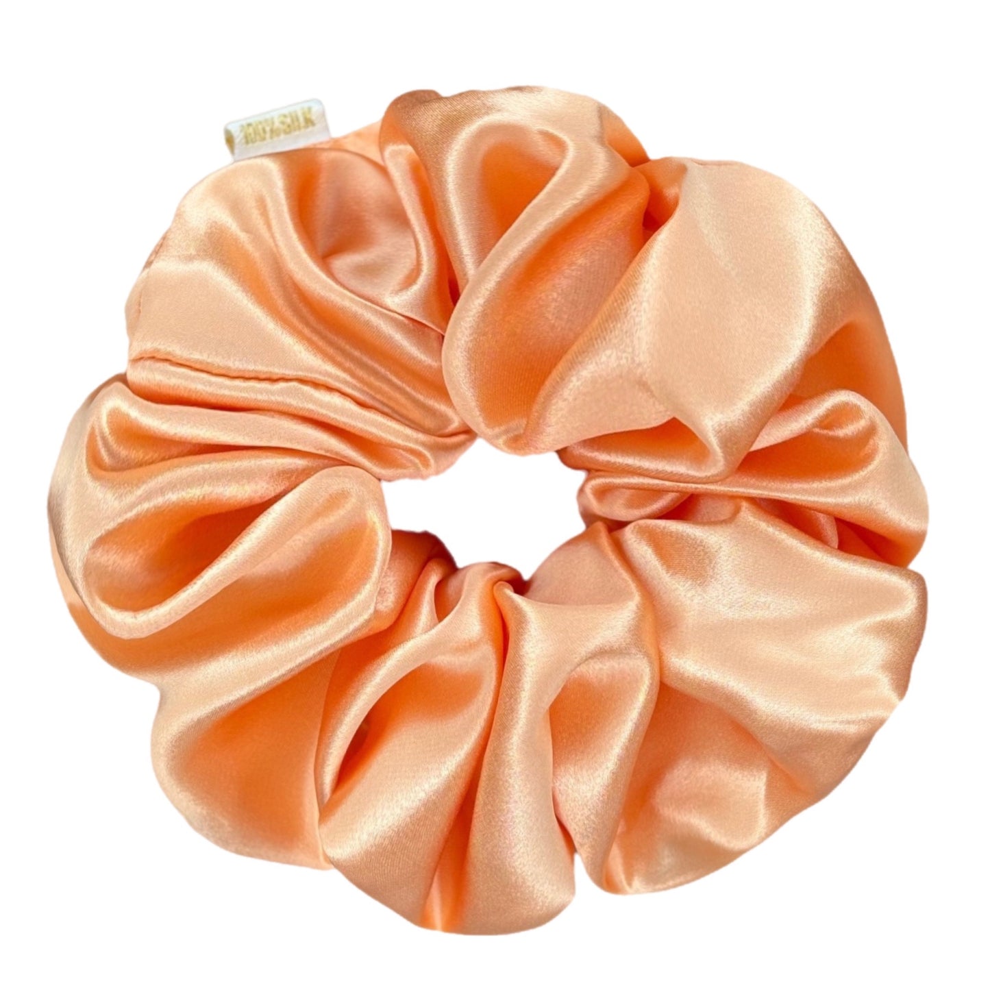 Organic XL Silk Scrunchie - Peach
