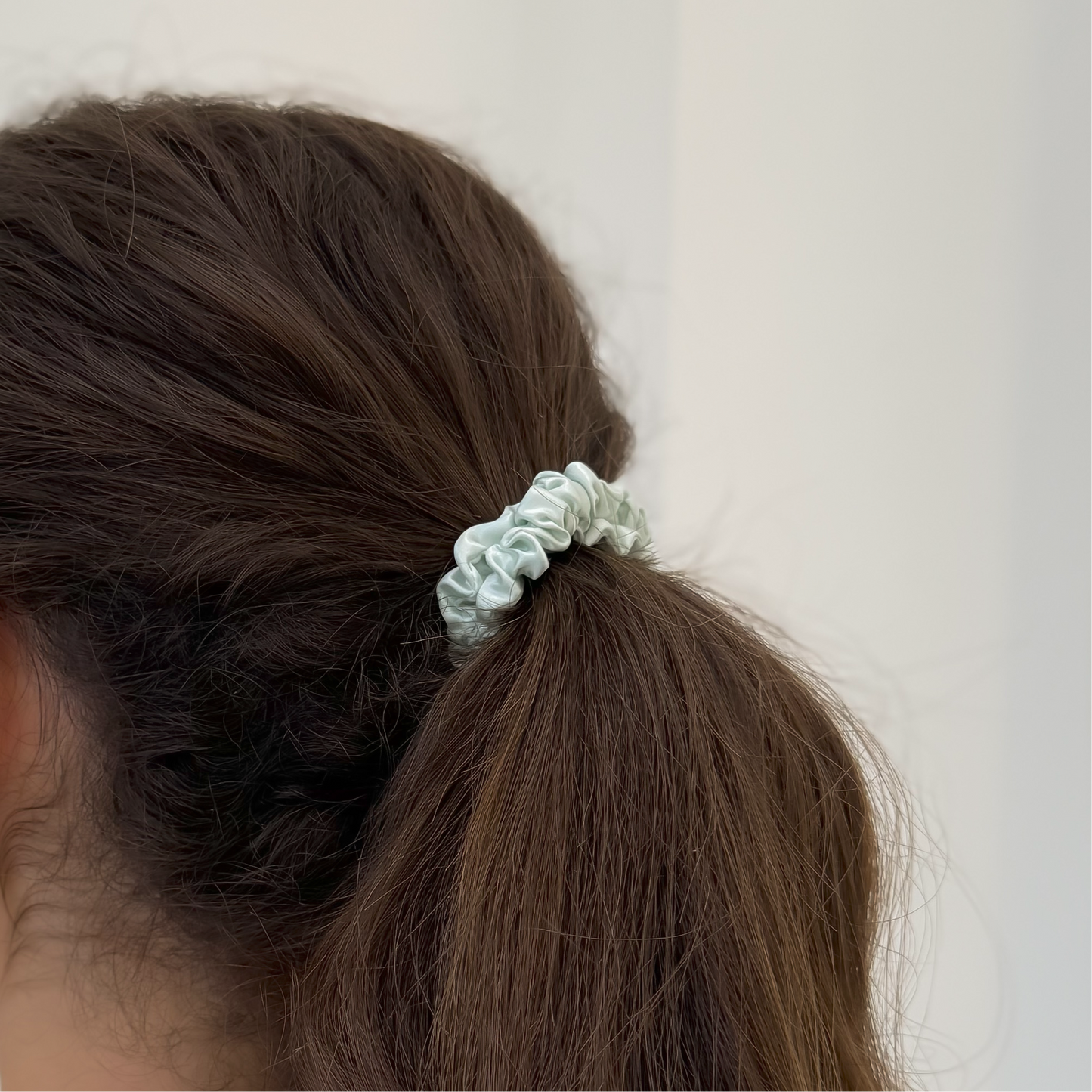 Skinny Silk Scrunchies - Mint