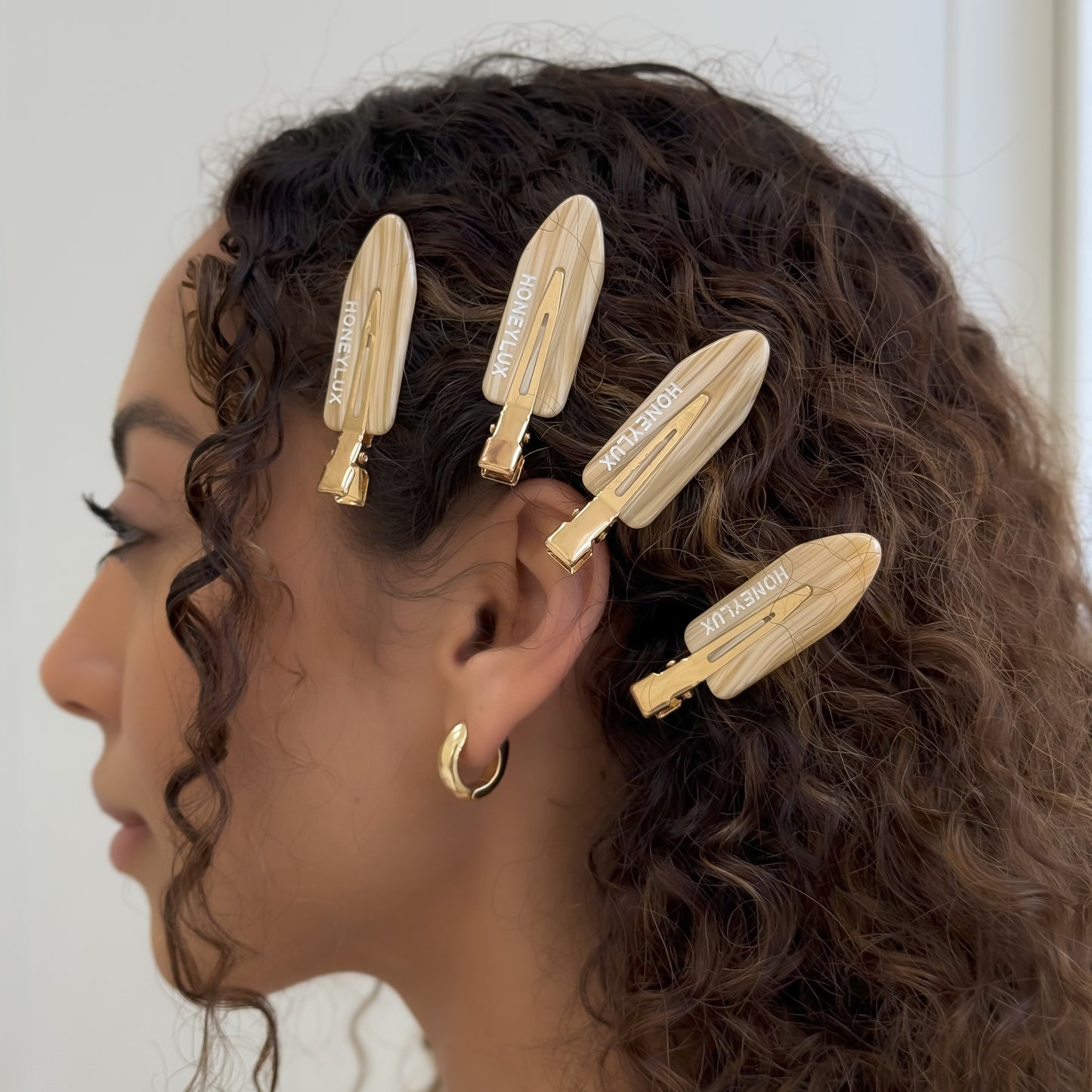 Ecofriendly No-Crease Hair Clips - Grain