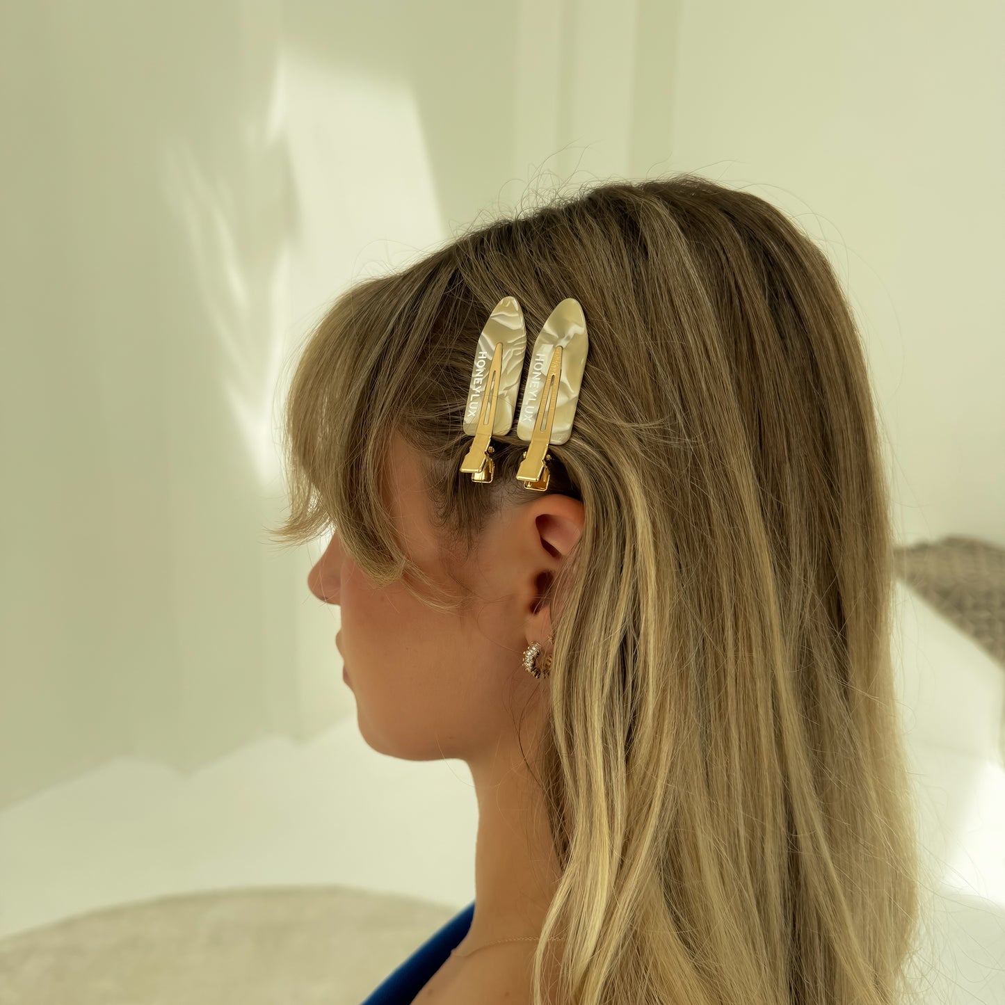 Ecofriendly No-Crease Hair Clips - Vanilla Swirl