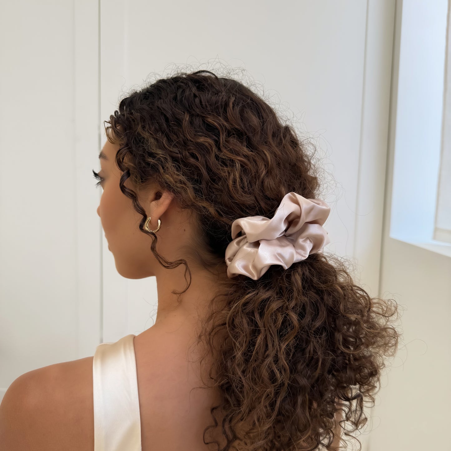 Organic XL Silk Scrunchie - Miami