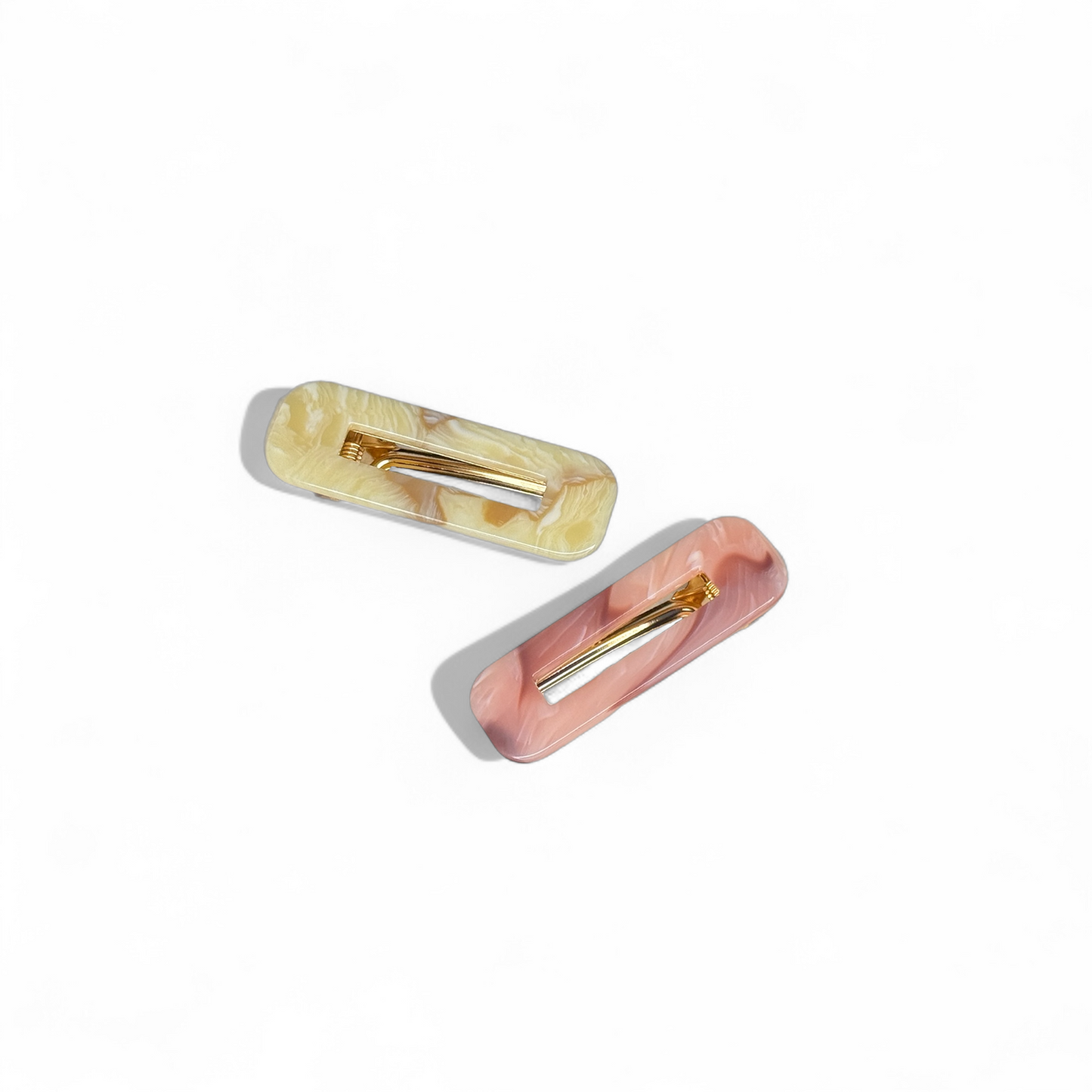 Duo Barrette Set - French Marble