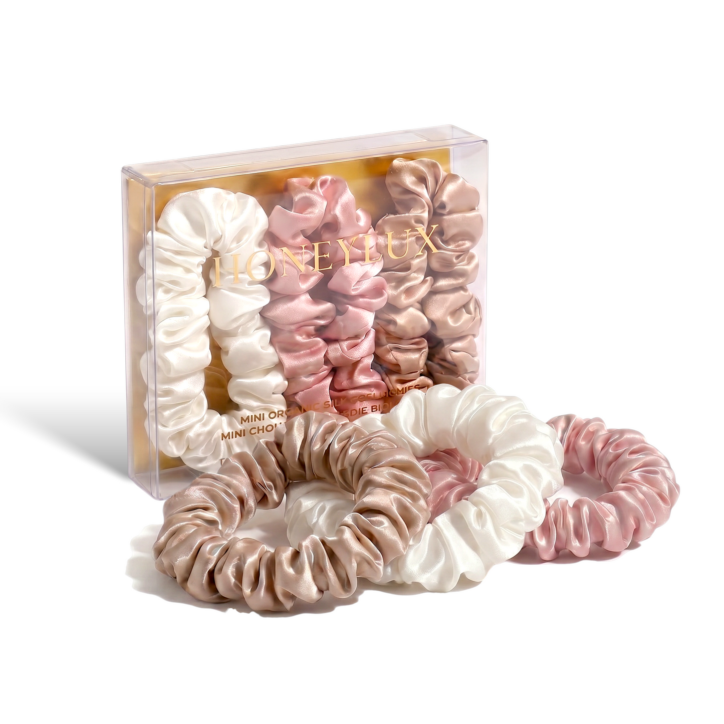 Mini Silk Scrunchie Set - Classic Light