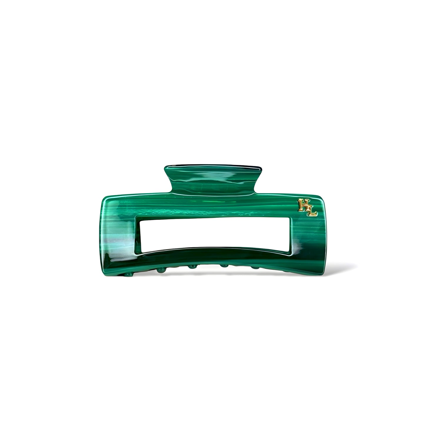 Ecofriendly Acetate Large Claw - Emerald