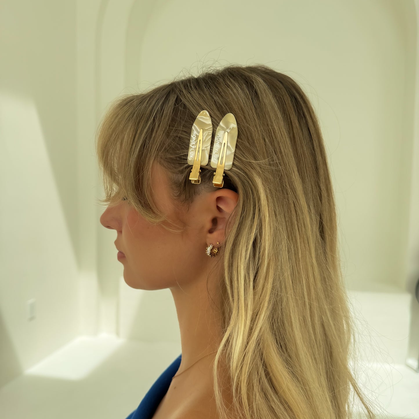 Ecofriendly No-Crease Hair Clips - Vanilla Swirl