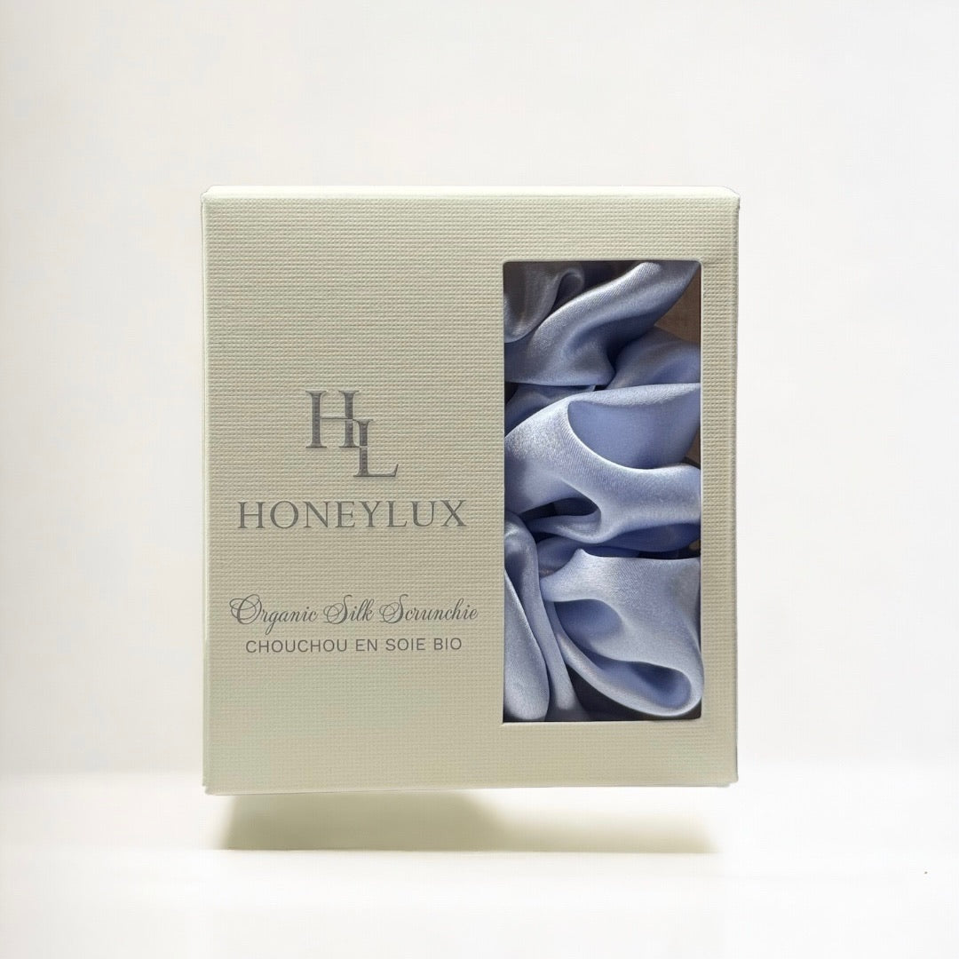 Organic Premium Silk Scrunchie - Halo