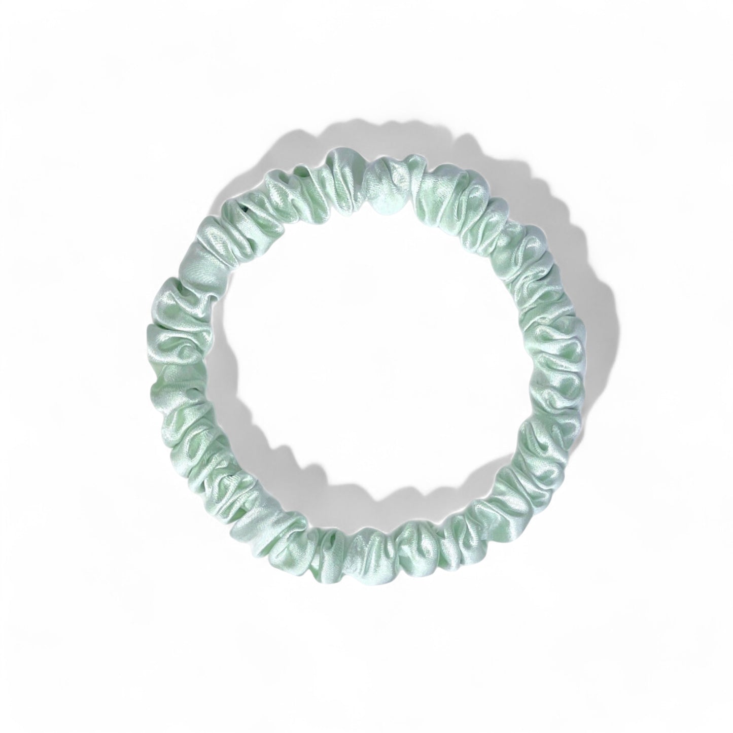Skinny Silk Scrunchies - Mint