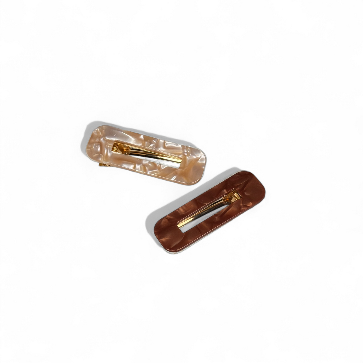 Duo Barrette Set - Mocha