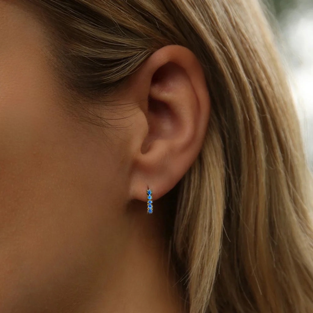 Periwinkle Hoops