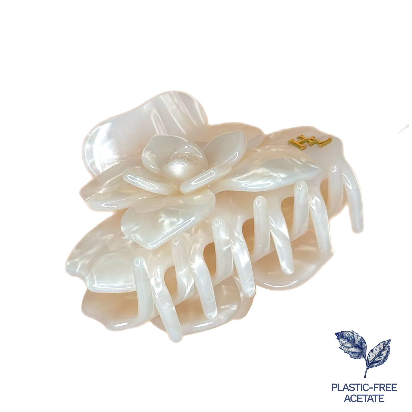 Acetate Magnolia Claw - Pearl