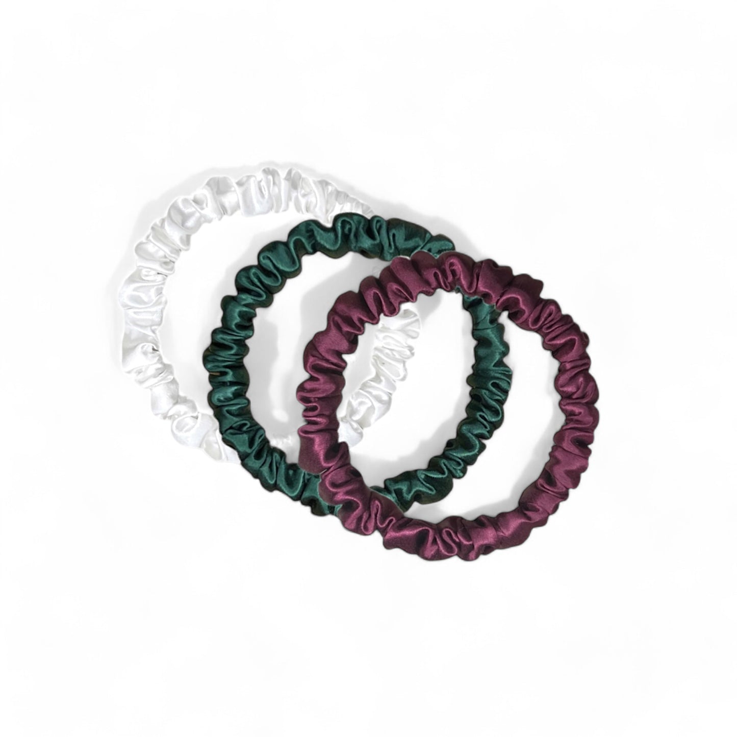 Skinny Silk Scrunchie Box - Mistletoe Pack