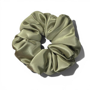 Organic Premium Silk Scrunchie - Sage