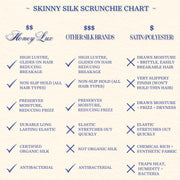 Skinny Silk Scrunchies - Chocolate