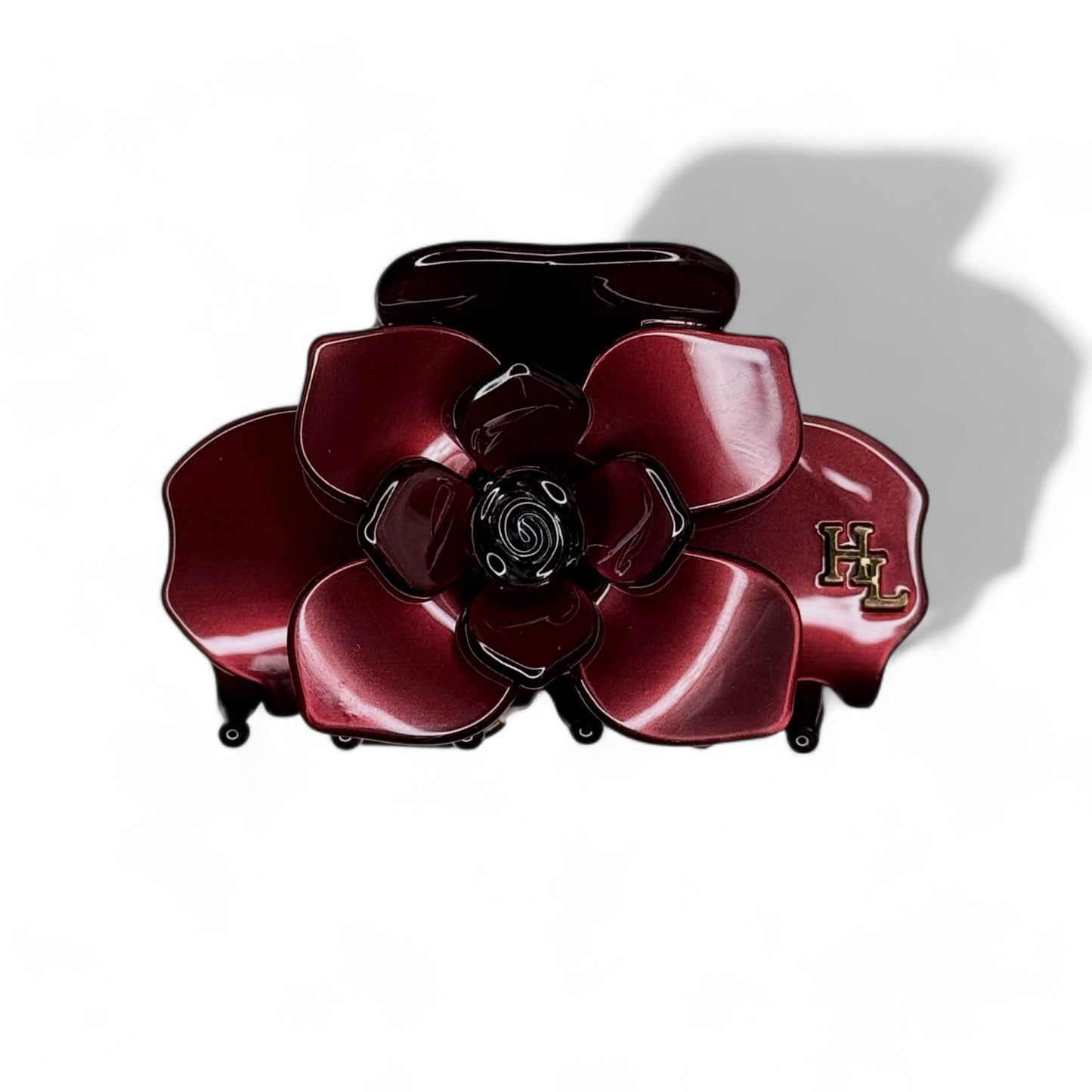 Acetate Magnolia Claw - Black Cherry