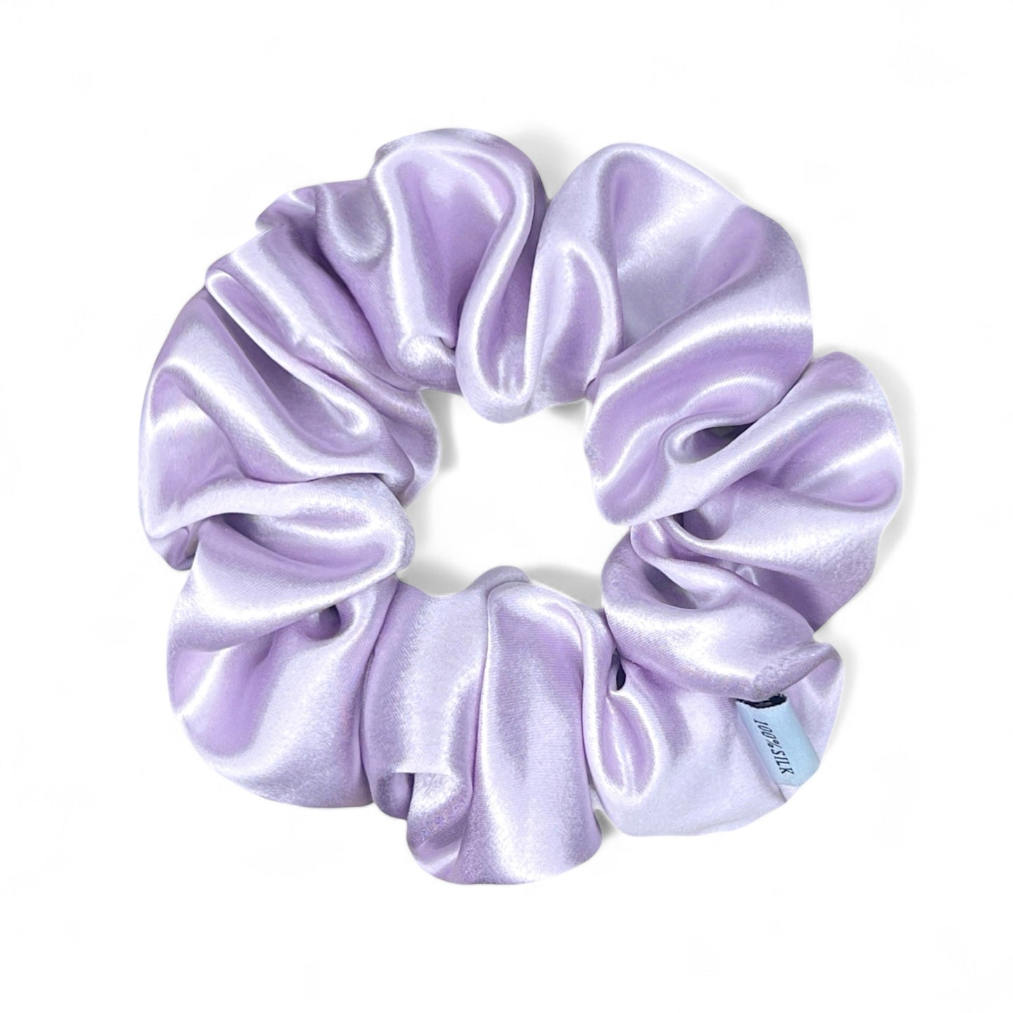 Organic Premium Silk Scrunchie - Lilac