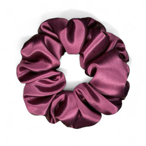 Organic Premium Silk Scrunchie - Burgundy