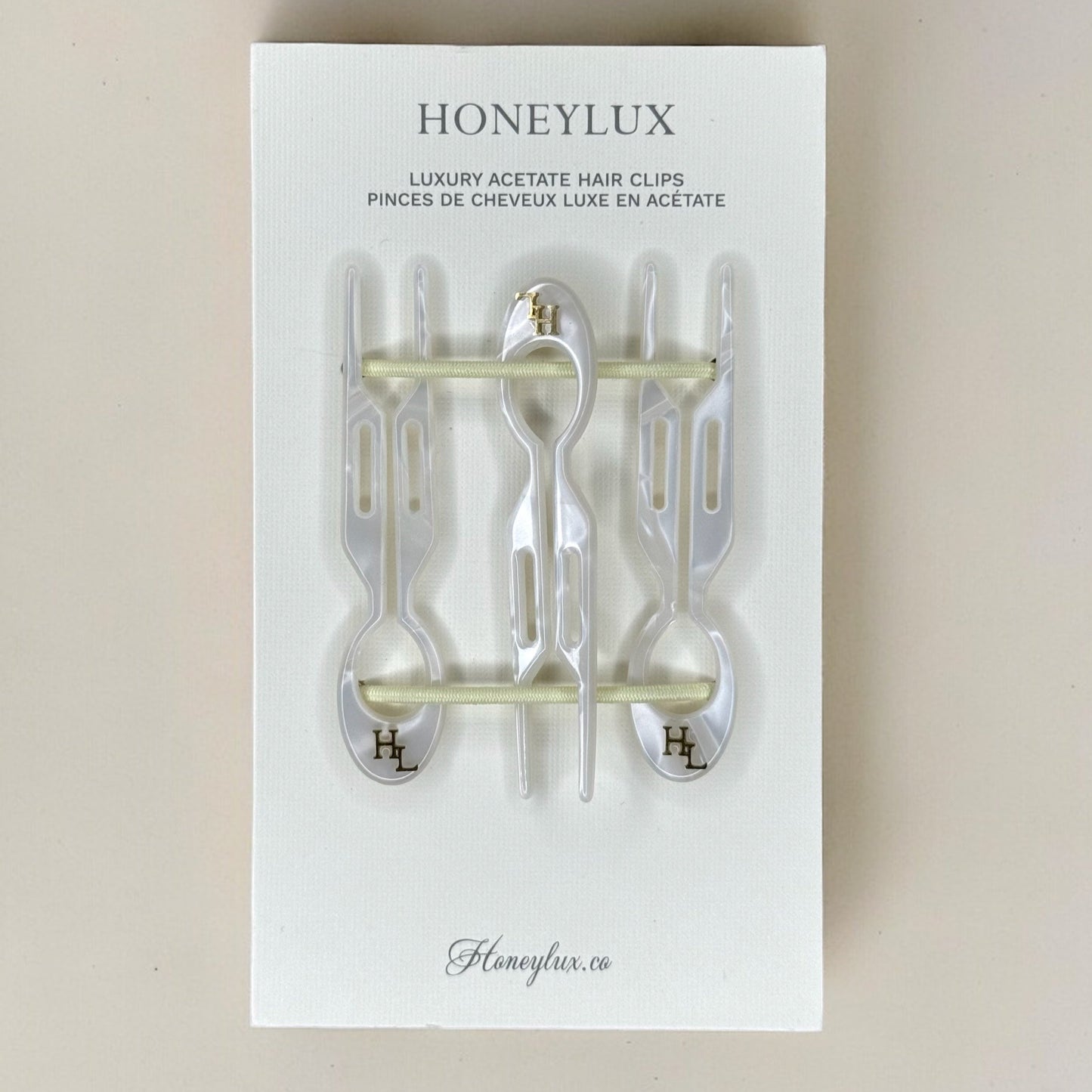 Acetate Hair Pin Pack - Pearl