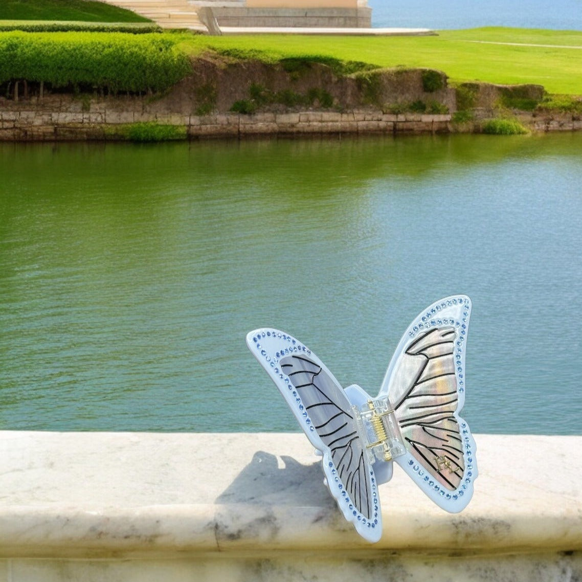 Ecofriendly Acetate XL Butterfly - Blue
