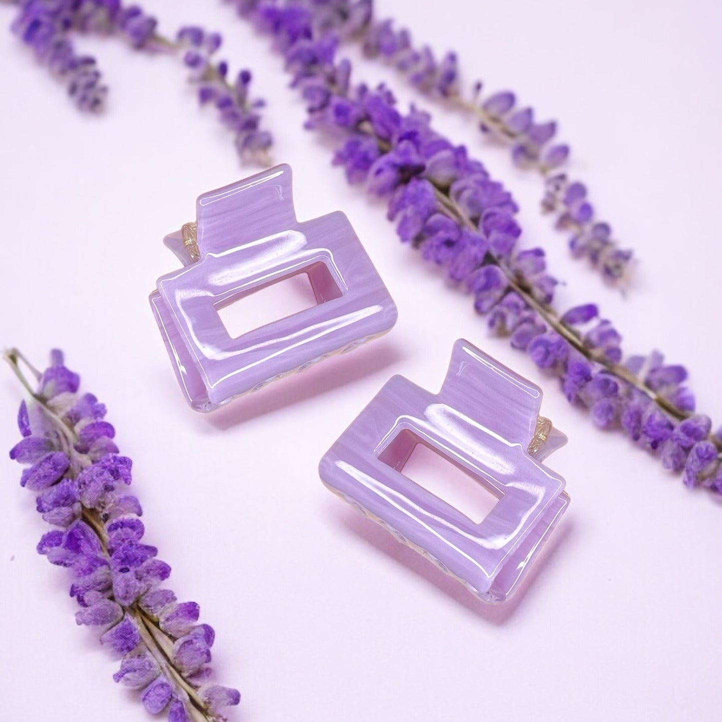 Ecofriendly Acetate Mini Square Claws - Spring Set
