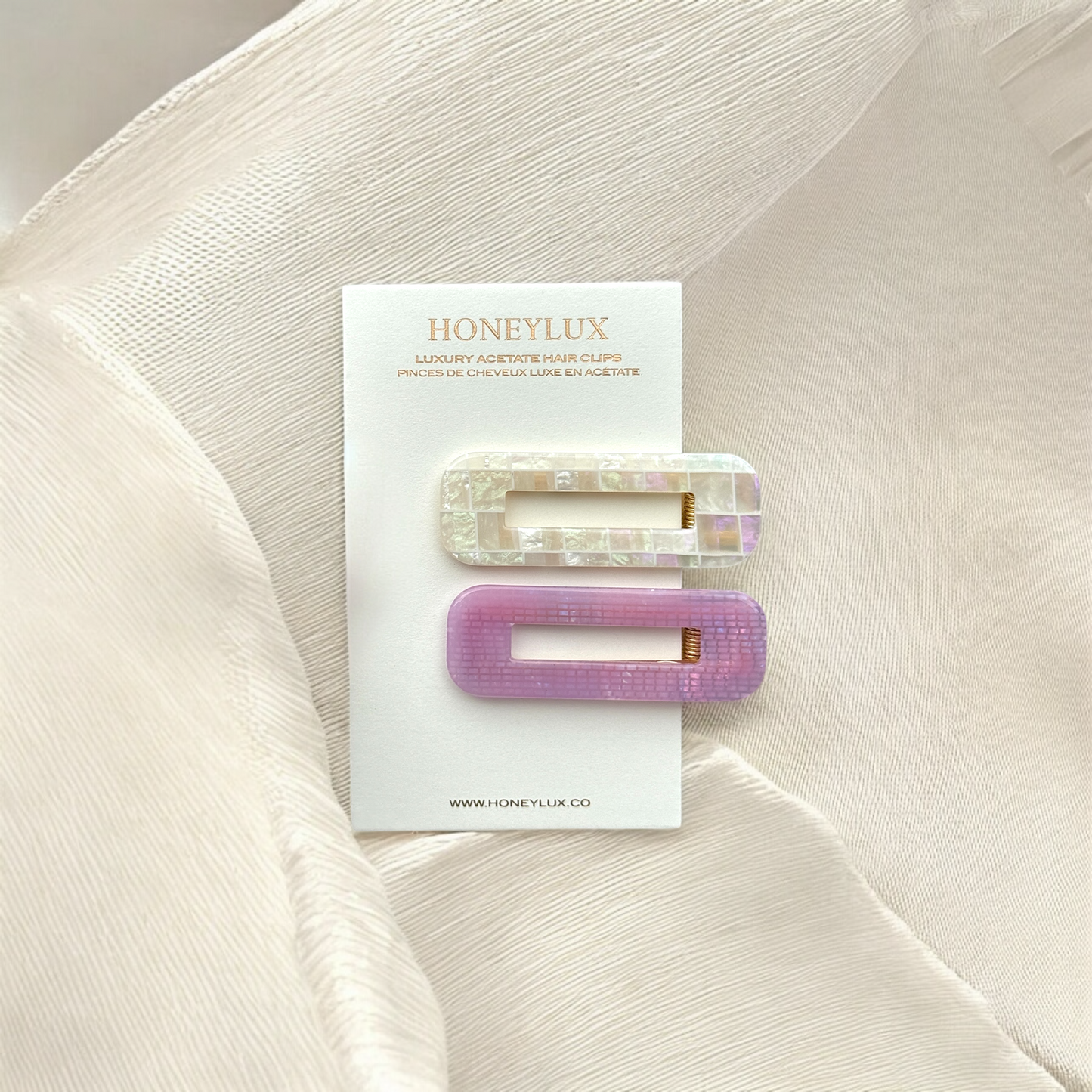 Duo Barrette Set - Lilac