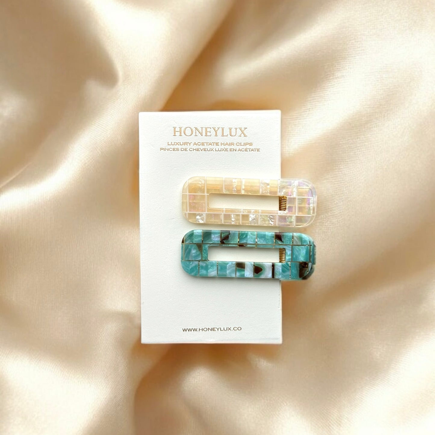 Duo Barrette Set - Seaglass