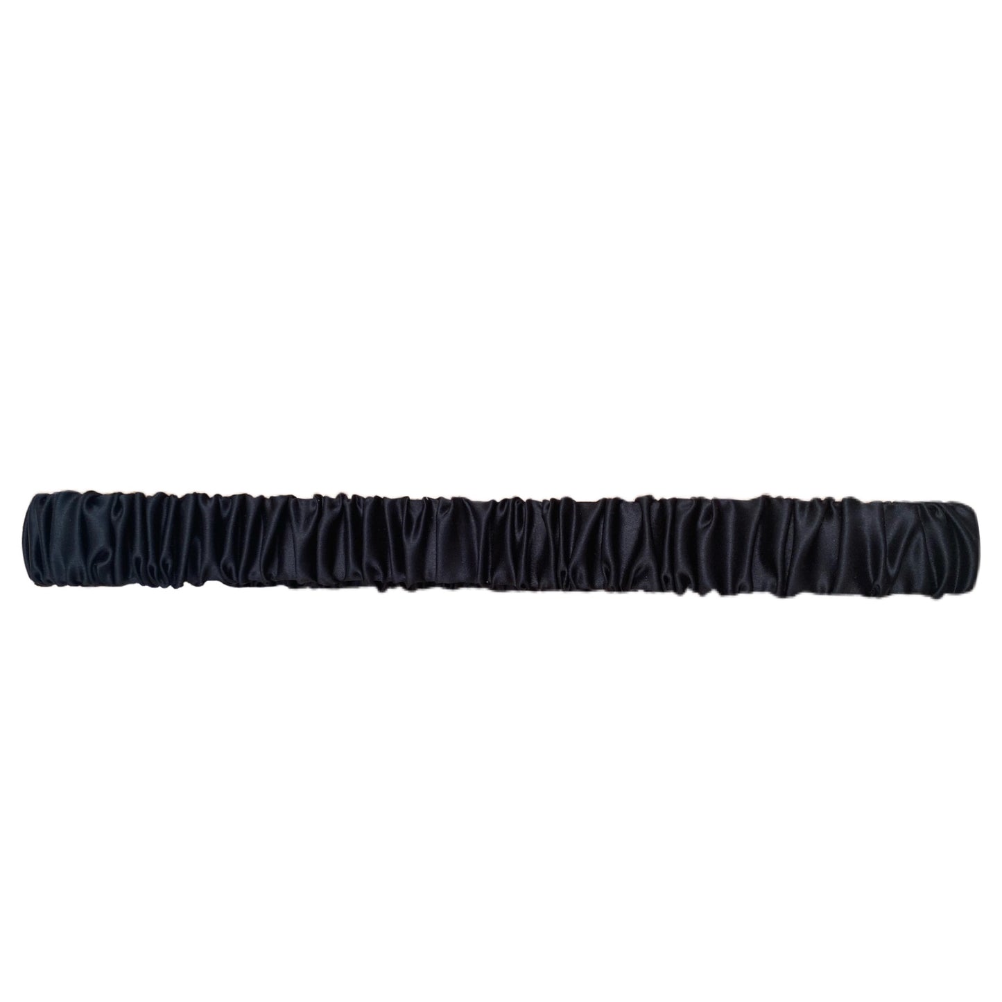 Midi Organic Silk Headband - Black