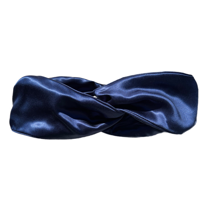 Organic Silk Loop Headband - Royal Blue