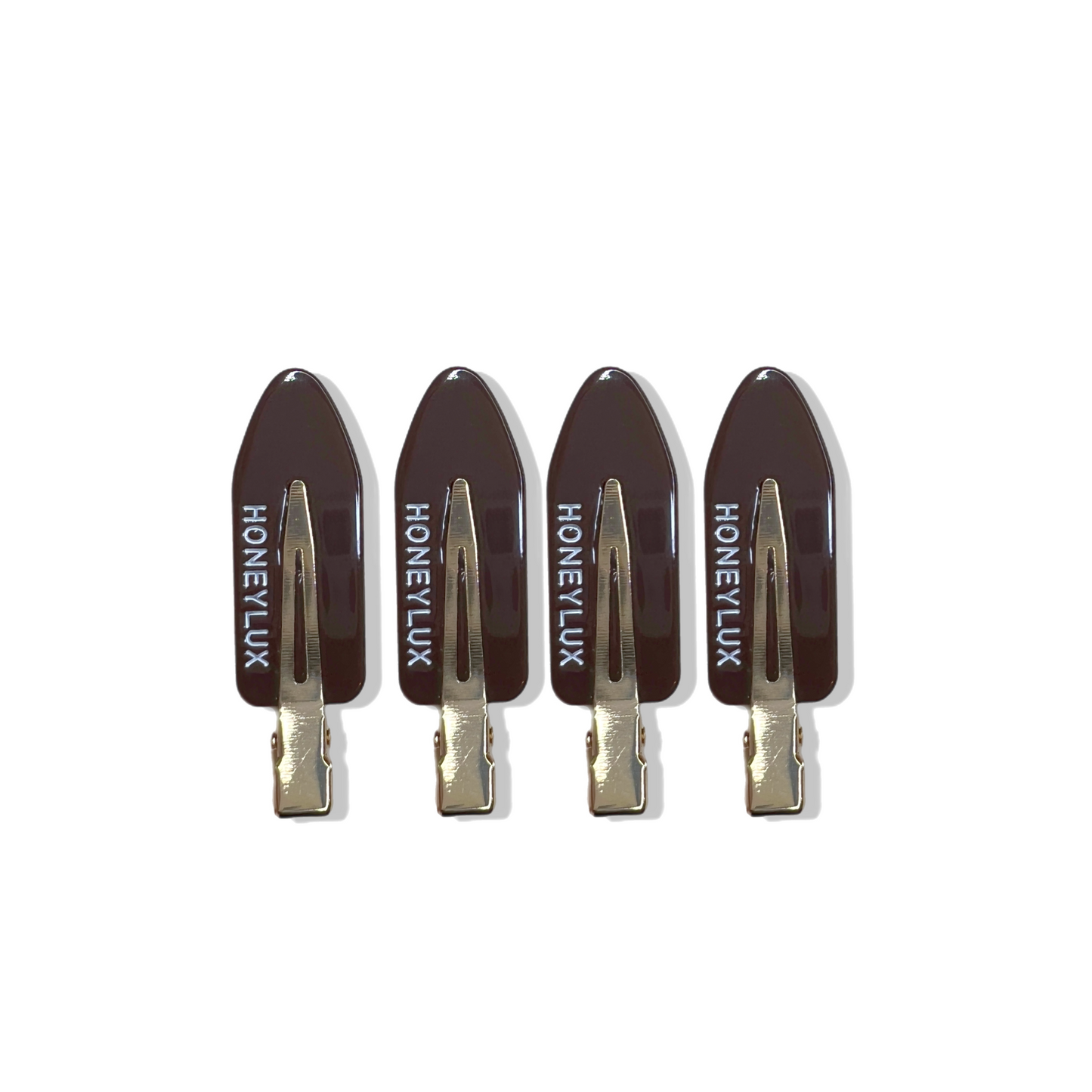 Ecofriendly No-Crease Hair Clips - Chocolate