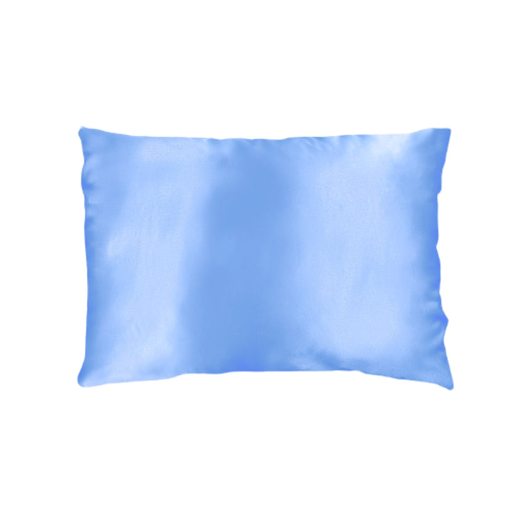 Queen Organic Silk Pillowcase - Light Blue