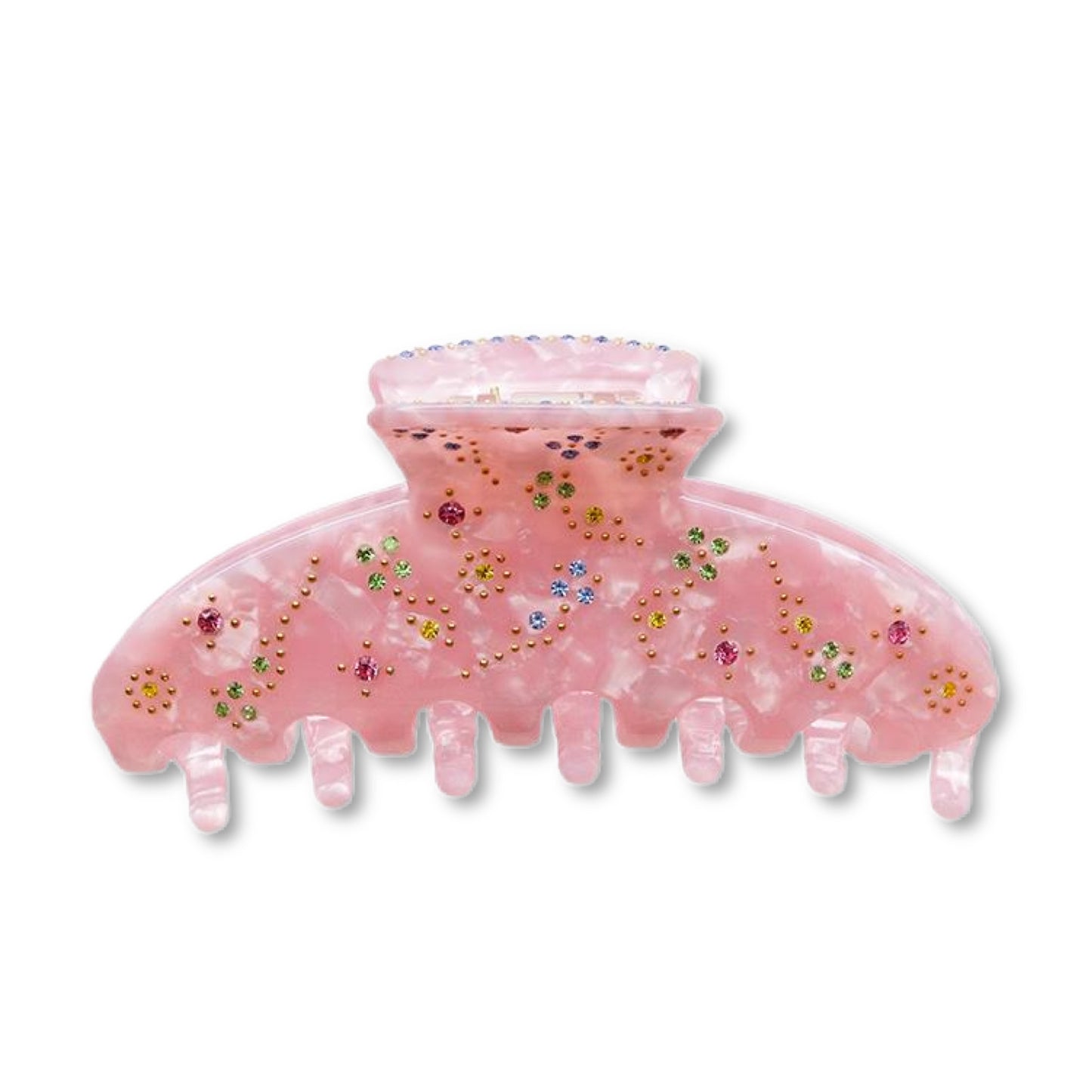 Ecofriendly Acetate Glam Claw - Girly Pink