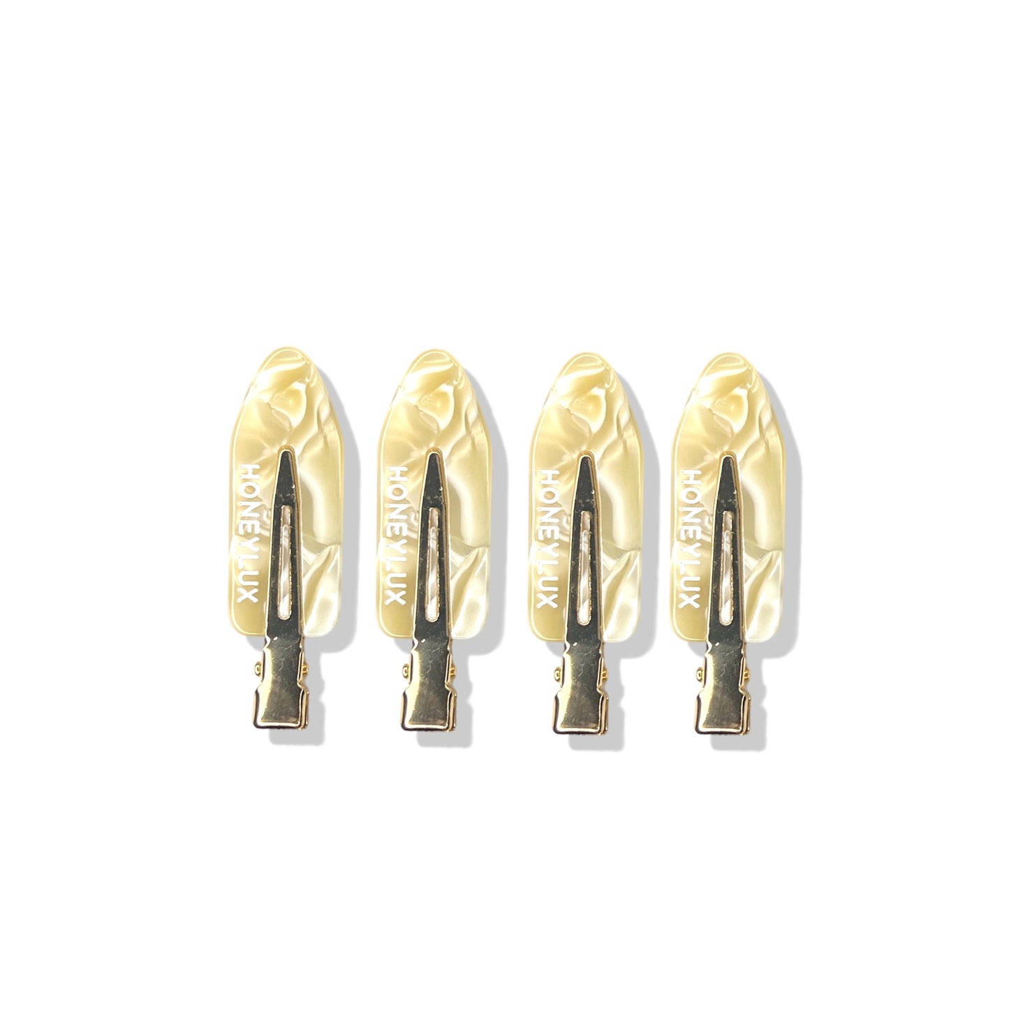 Ecofriendly No-Crease Hair Clips - Vanilla Swirl