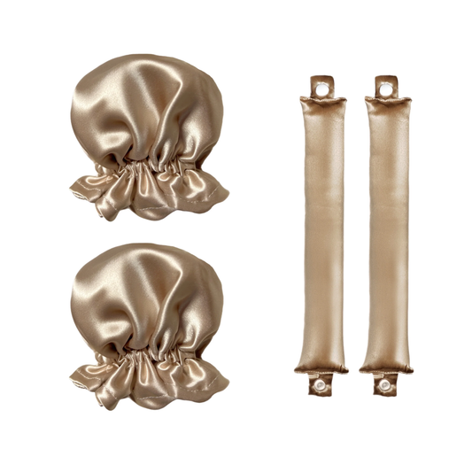 Heatless curlers made of organic silk available at HoneyLux.