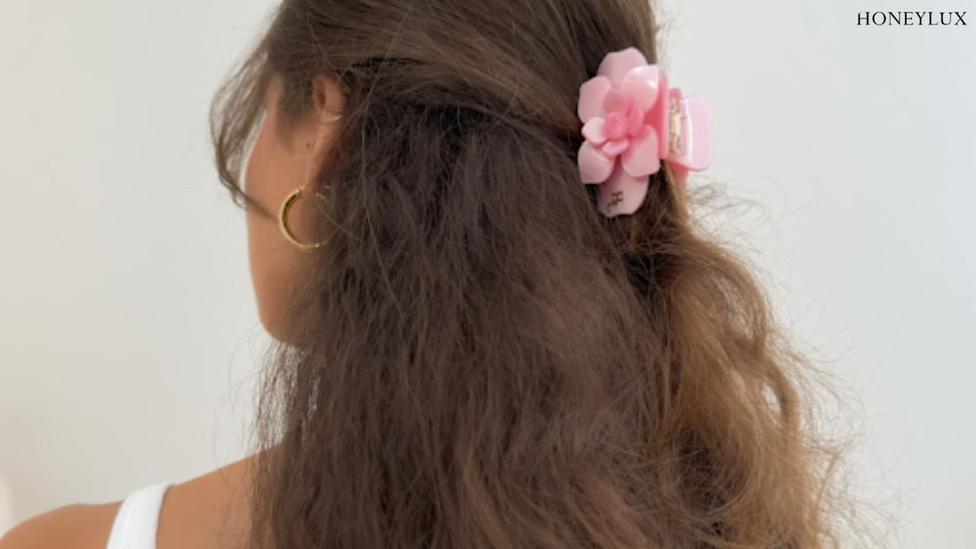 An image of two pins in beige and turquoise colors