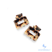 Ecofriendly Acetate 2 Pack Mini Square Claws - Tortoise