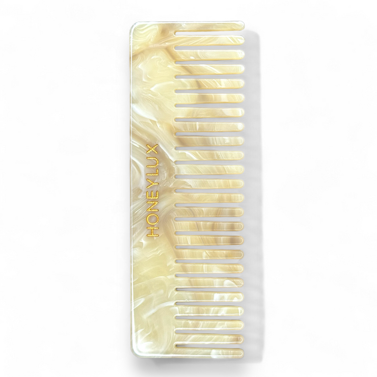 Acetate Detangling Comb - Almond