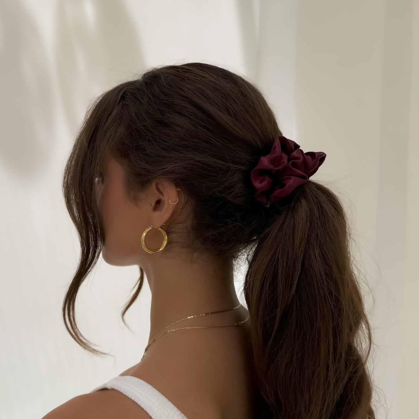 Organic Premium Silk Scrunchie - Monaco