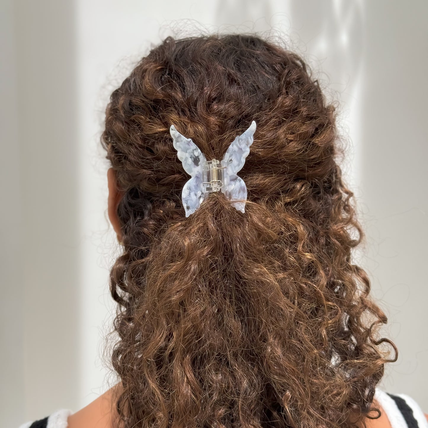 Ecofriendly Acetate Butterfly Claw - Fairy Blue