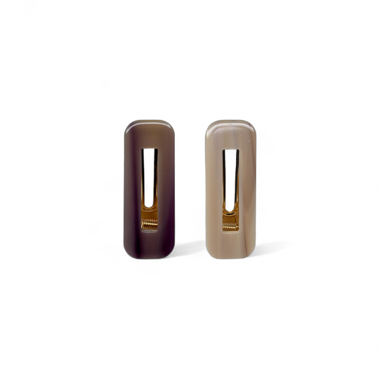 Duo Barrette Set - Mulberry