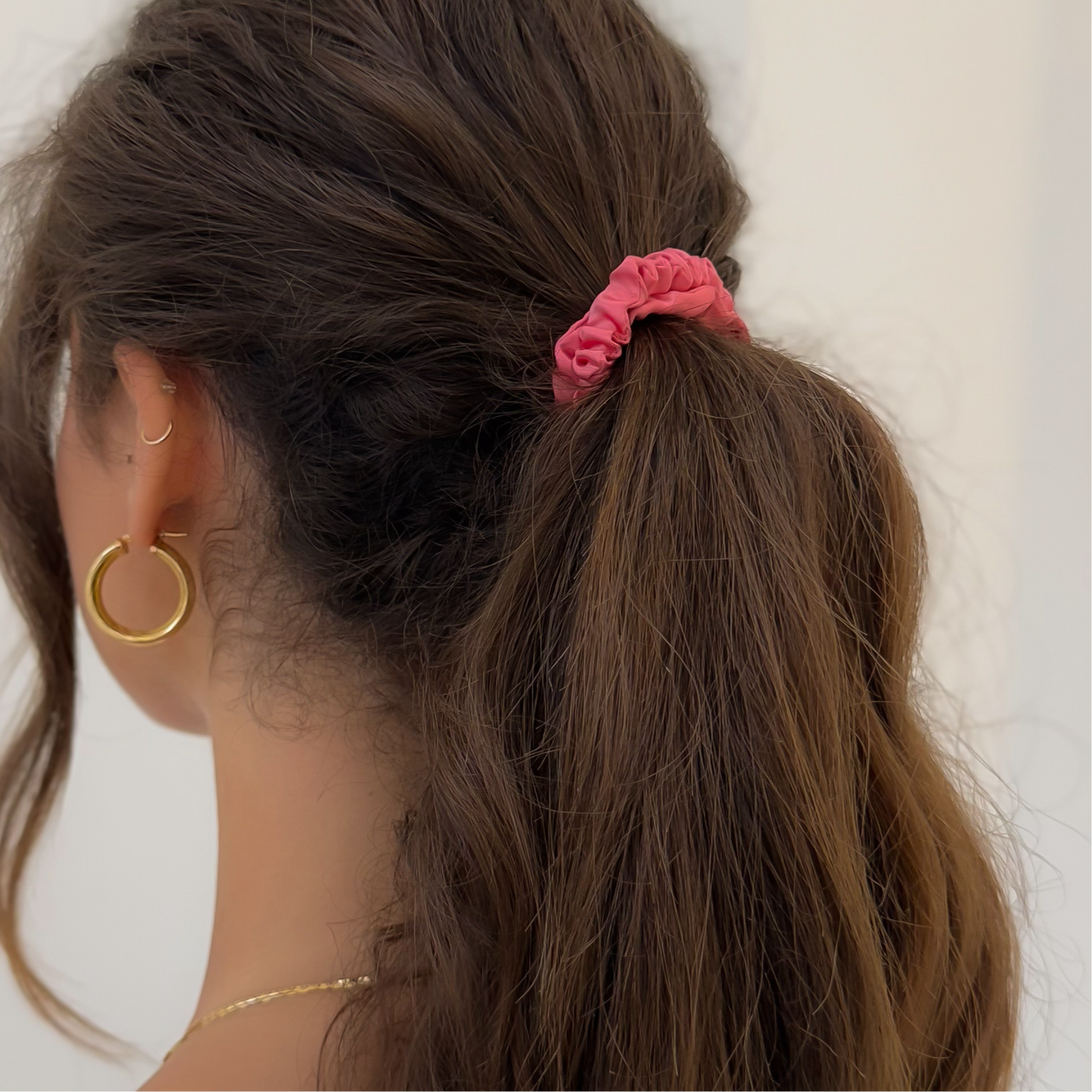 Skinny Silk Scrunchies - Watermelon