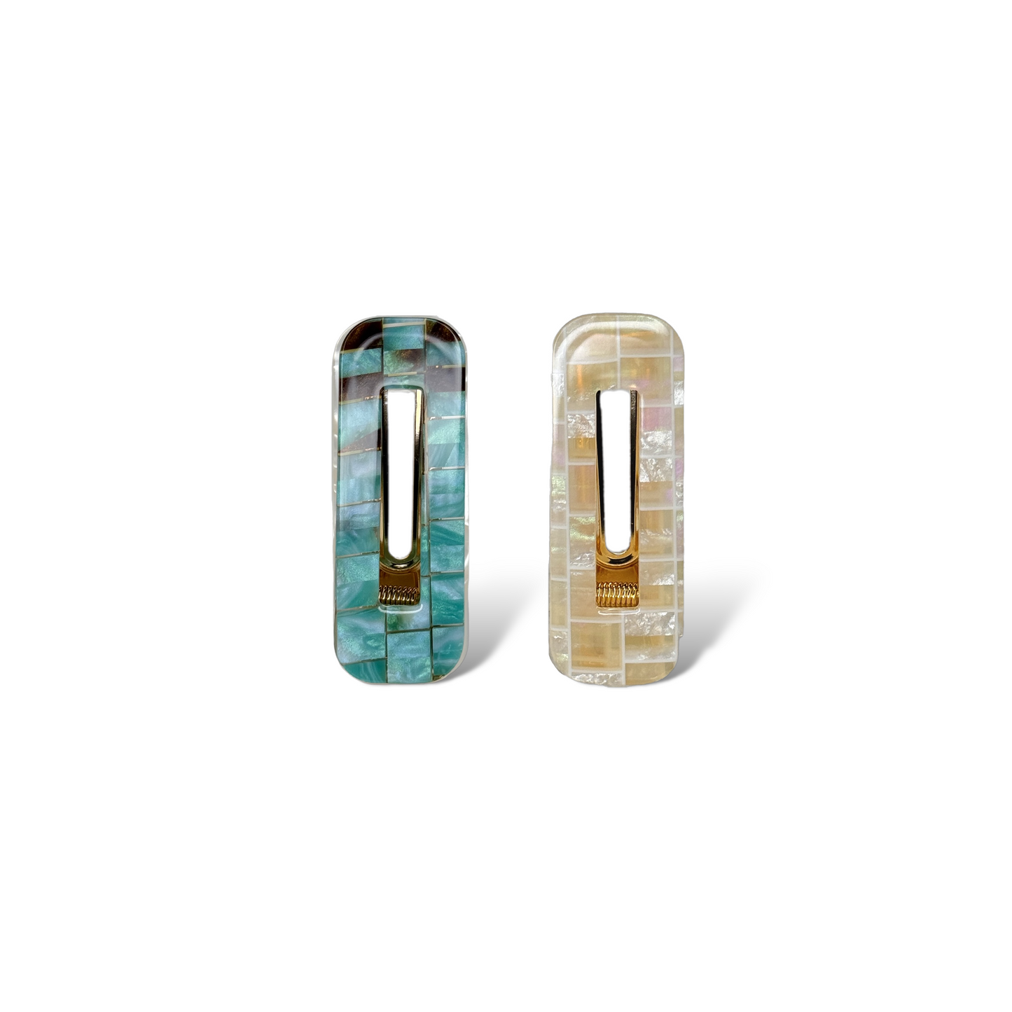 Duo Barrette Set - Seaglass
