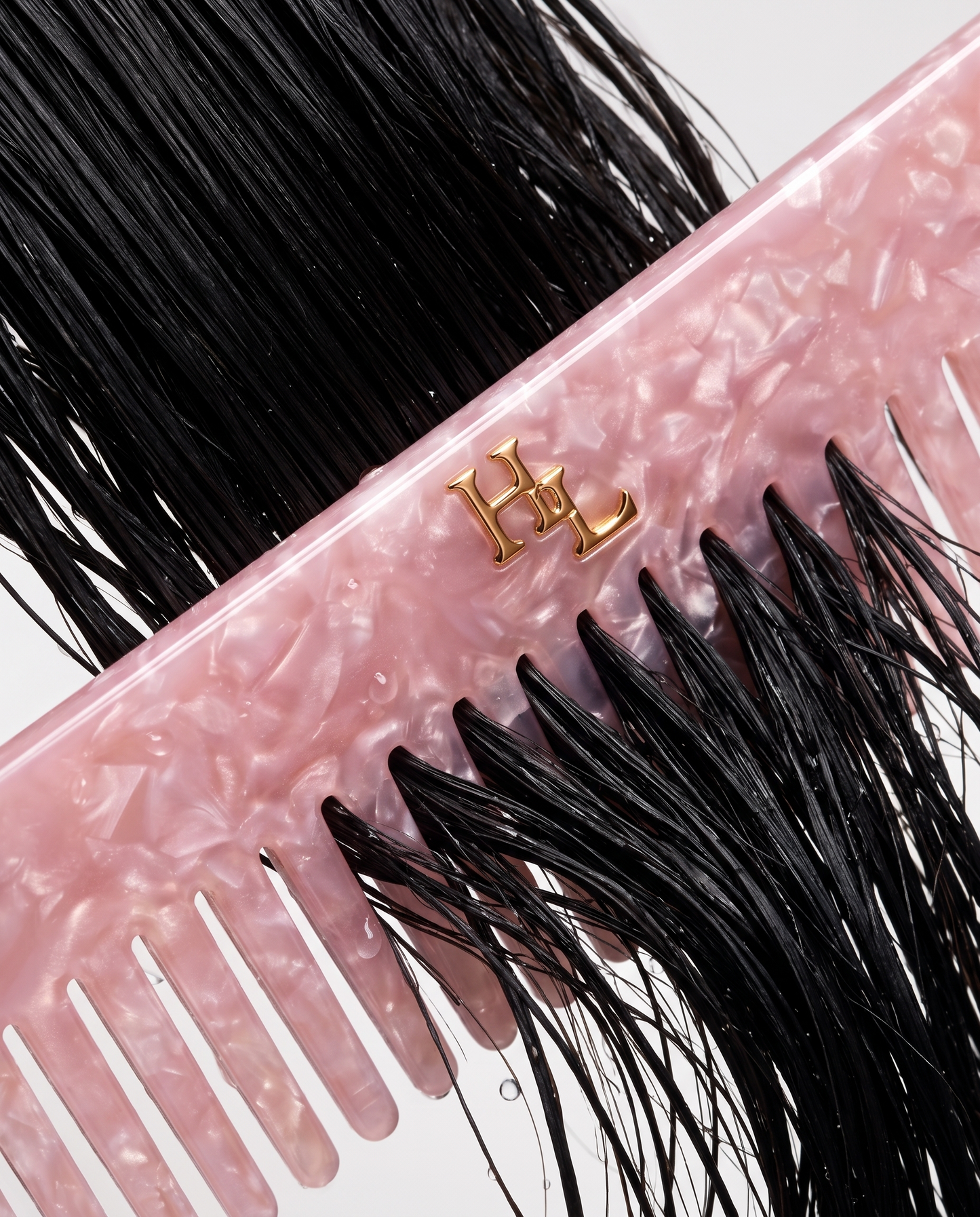 Acetate Detangling Comb - Pink