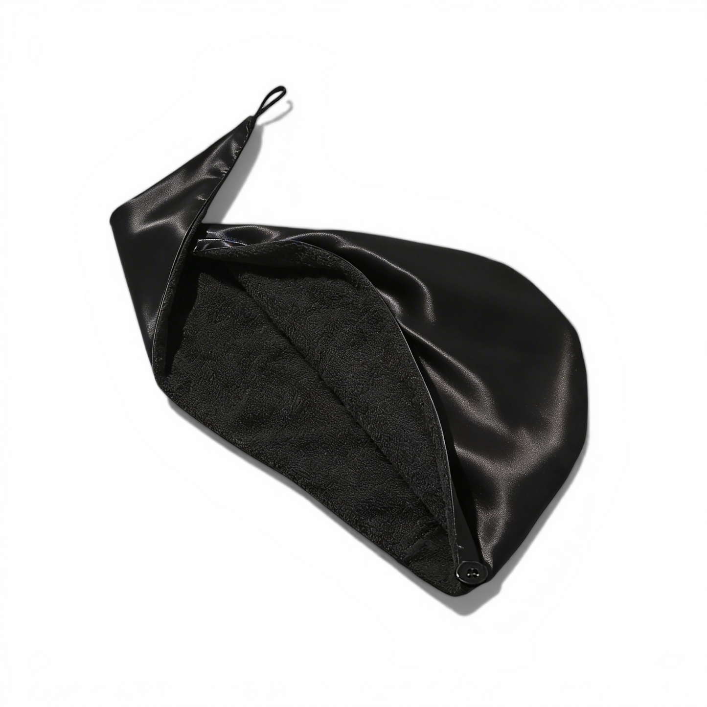Reversilble Silk & Bamboo Towel Wrap - Black