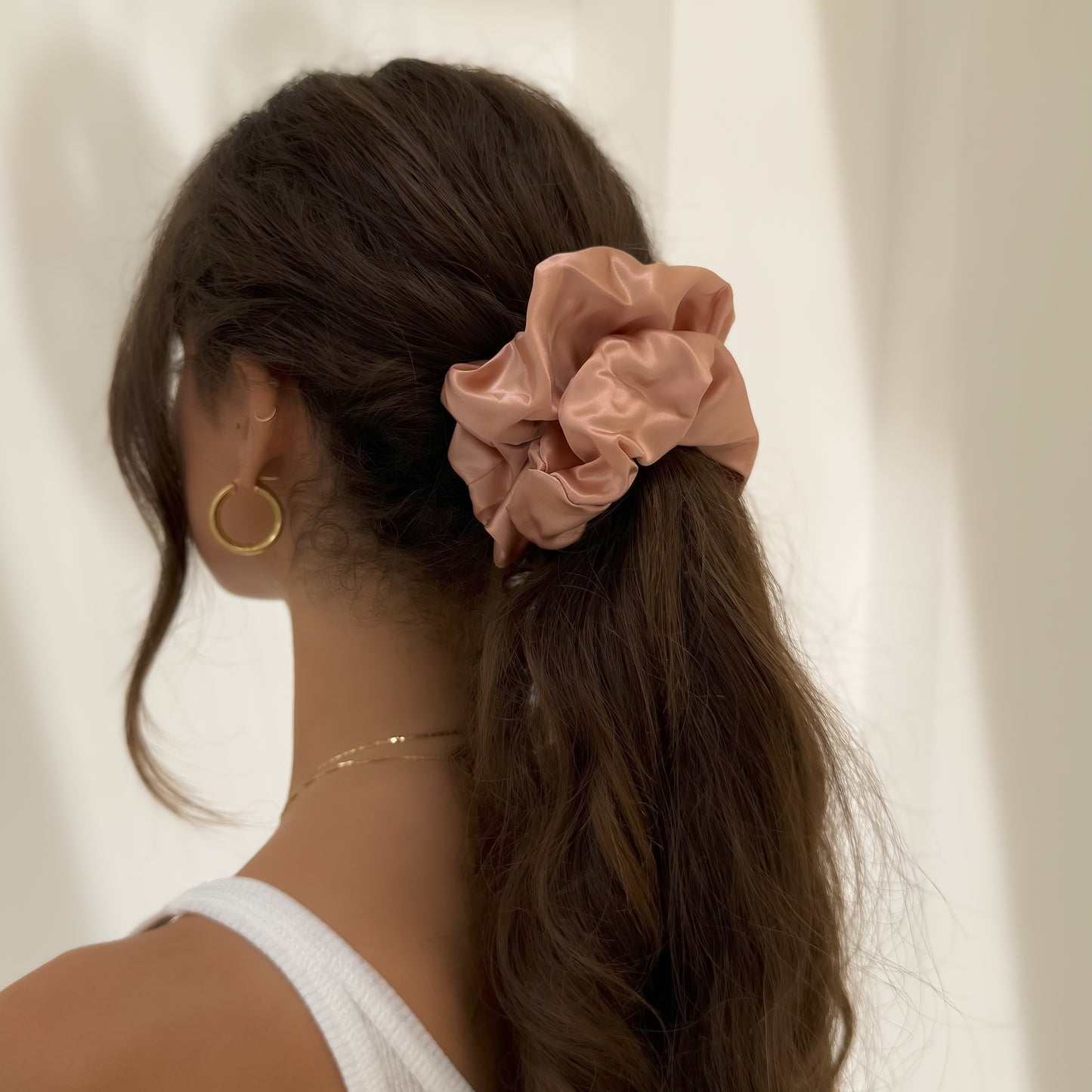 Organic XL Silk Scrunchie - St. Tropez