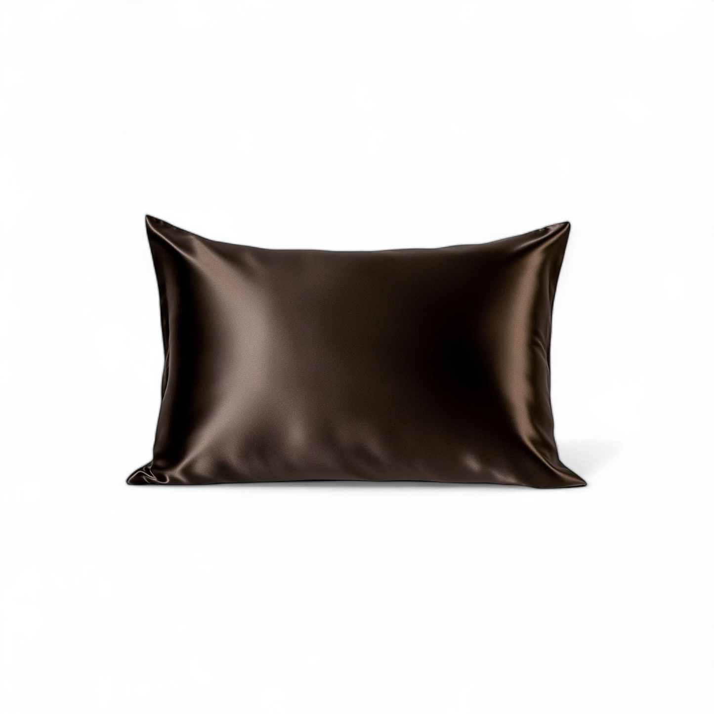 Queen Organic Silk Pillowcase - Chocolate